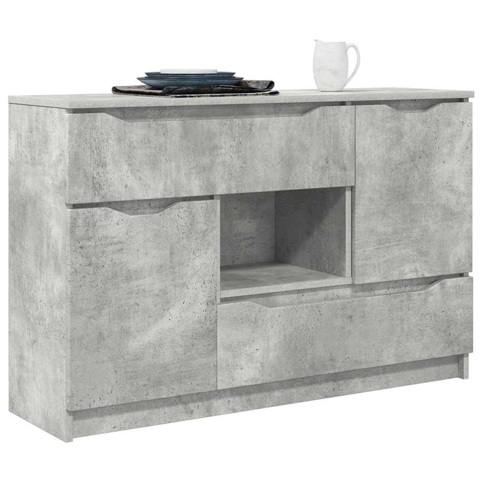 Bufet cu sertar Gri din beton 100 x 30 x 65,6 Lemn compozit WALTI