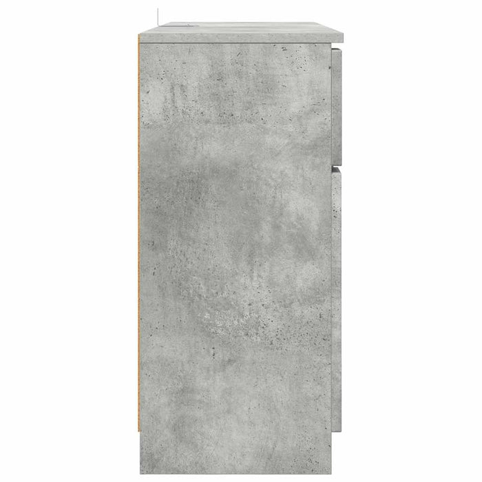 Bufet cu sertar Gri din beton 100 x 30 x 65,6 Lemn compozit WALTI