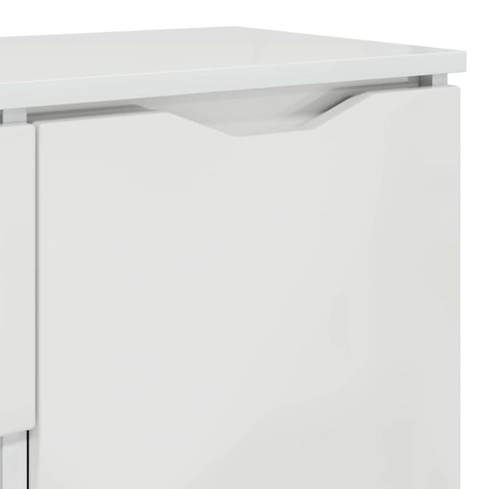 Bufet cu sertar Alb lucios 100 x 30 x 65,6 Lemn compozit - WALTI WALTI