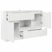 Bufet cu sertar Alb lucios 100 x 30 x 65,6 Lemn compozit - WALTI WALTI