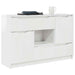 Bufet cu sertar Alb lucios 100 x 30 x 65,6 Lemn compozit - WALTI WALTI