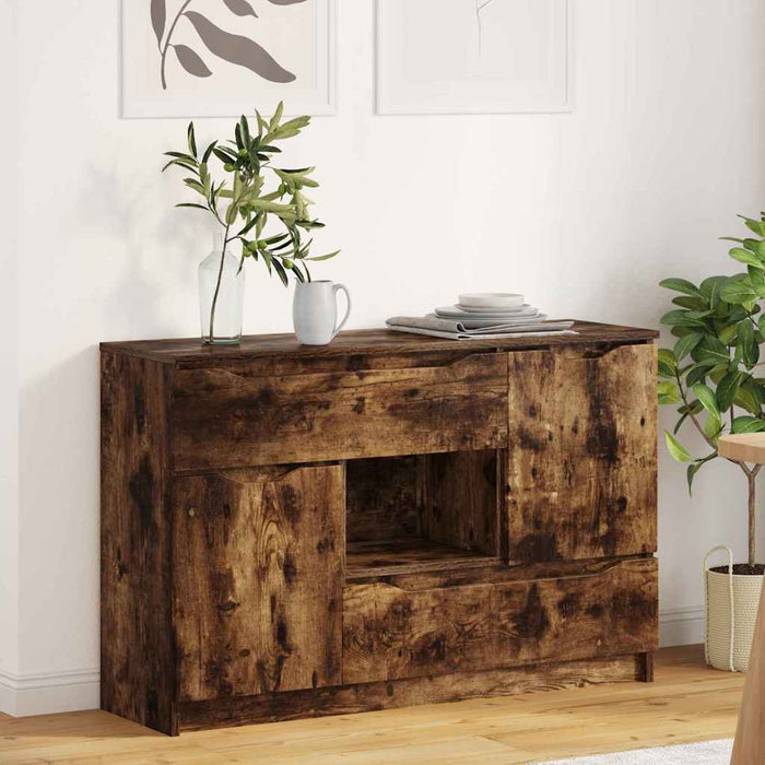 Bufet cu sertar Stejar fumuriu 100 x 30 x 65,6 Lemn compozit - WALTI WALTI