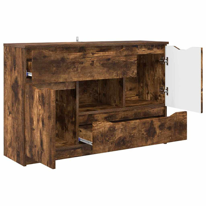 Bufet cu sertar Stejar fumuriu 100 x 30 x 65,6 Lemn compozit - WALTI WALTI