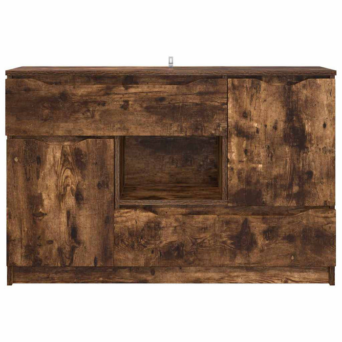 Bufet cu sertar Stejar fumuriu 100 x 30 x 65,6 Lemn compozit - WALTI WALTI