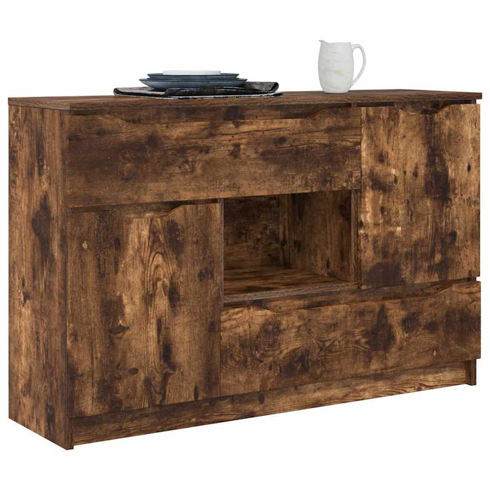 Bufet cu sertar Stejar fumuriu 100 x 30 x 65,6 Lemn compozit - WALTI WALTI