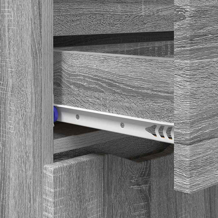 Bufet cu sertar Gri Sonoma 100 x 30 x 65,6 Lemn compozit - WALTI WALTI