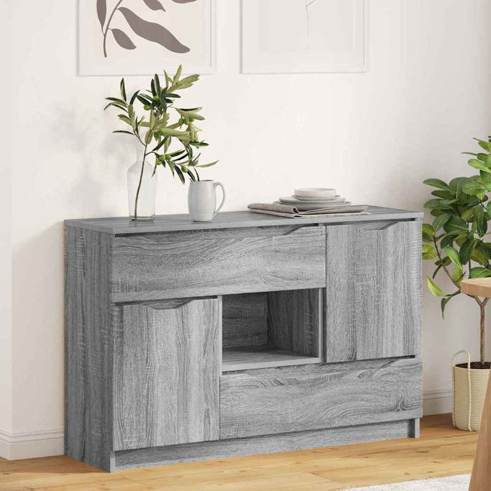 Bufet cu sertar Gri Sonoma 100 x 30 x 65,6 Lemn compozit - WALTI WALTI