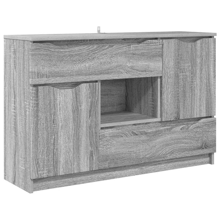 Bufet cu sertar Gri Sonoma 100 x 30 x 65,6 Lemn compozit - WALTI WALTI