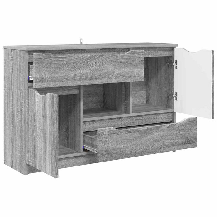 Bufet cu sertar Gri Sonoma 100 x 30 x 65,6 Lemn compozit - WALTI WALTI