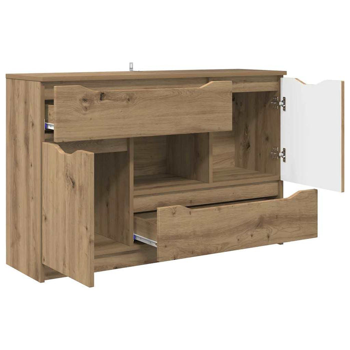 Bufet cu sertar Stejar Artizanal 100 x 30 x 65,6 Lemn compozit WALTI