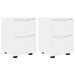 Mese de noptieră 2 pcs Alb 30,5 x 30 x 43 cm Lemn compozit - WALTI WALTI