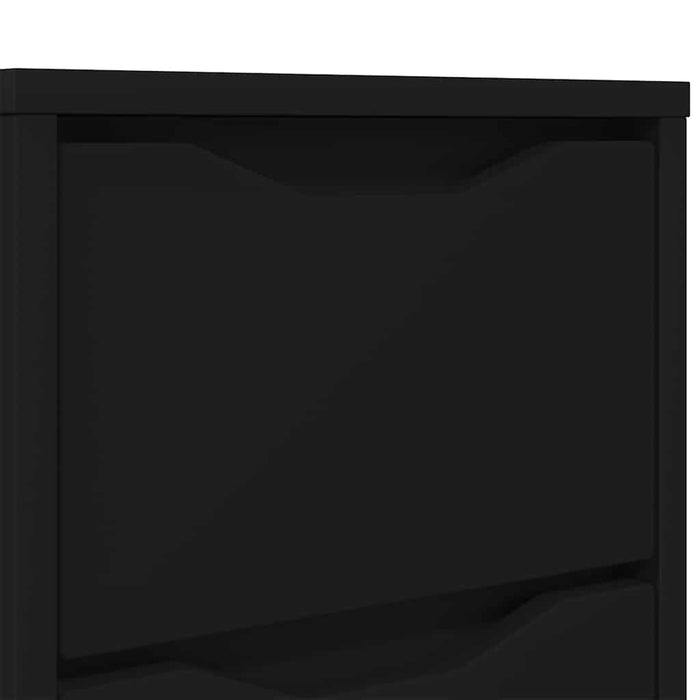 Mese de noptieră 2 pcs Negru 30,5 x 30 x 43 cm Lemn compozit - WALTI WALTI
