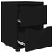 Mese de noptieră 2 pcs Negru 30,5 x 30 x 43 cm Lemn compozit - WALTI WALTI
