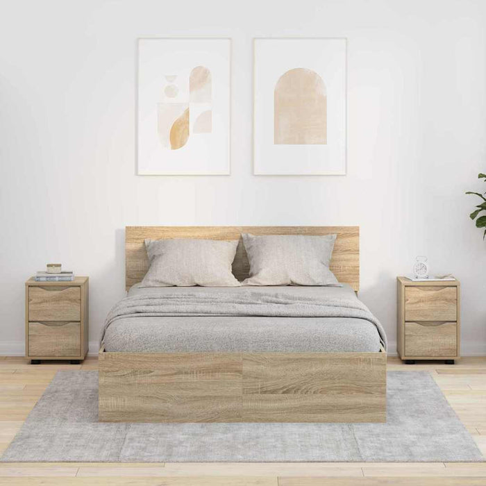 Mese de noptieră 2 pcs Stejar Sonoma 30,5 x 30 x 43 cm - WALTI WALTI