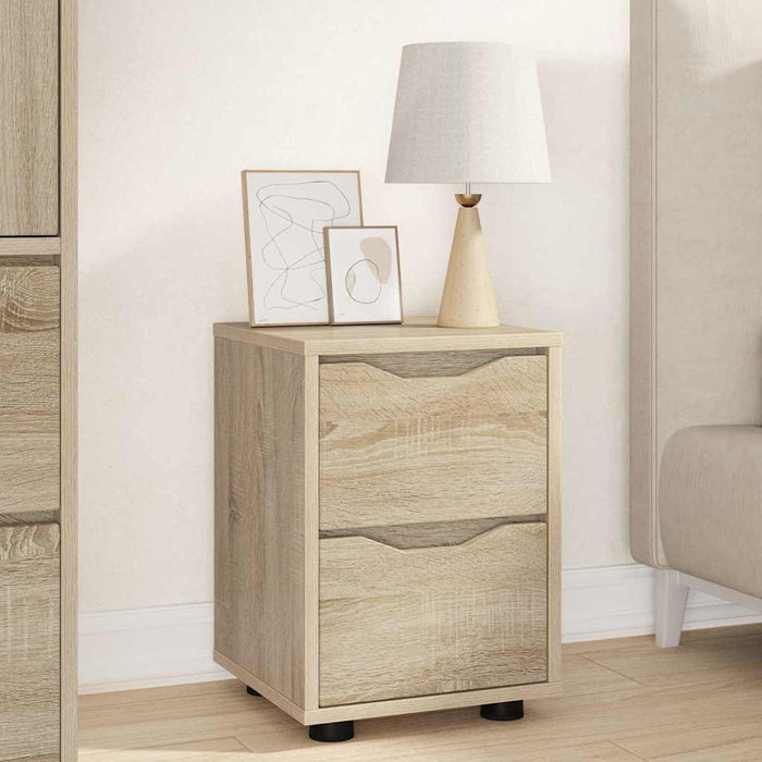 Mese de noptieră 2 pcs Stejar Sonoma 30,5 x 30 x 43 cm - WALTI WALTI
