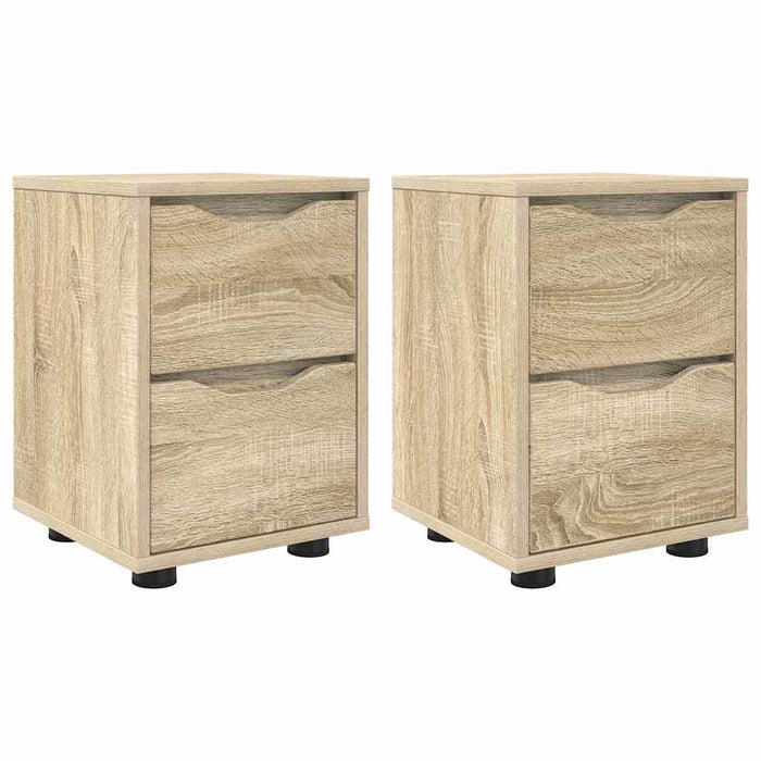 Mese de noptieră 2 pcs Stejar Sonoma 30,5 x 30 x 43 cm - WALTI WALTI