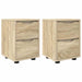 Mese de noptieră 2 pcs Stejar Sonoma 30,5 x 30 x 43 cm - WALTI WALTI