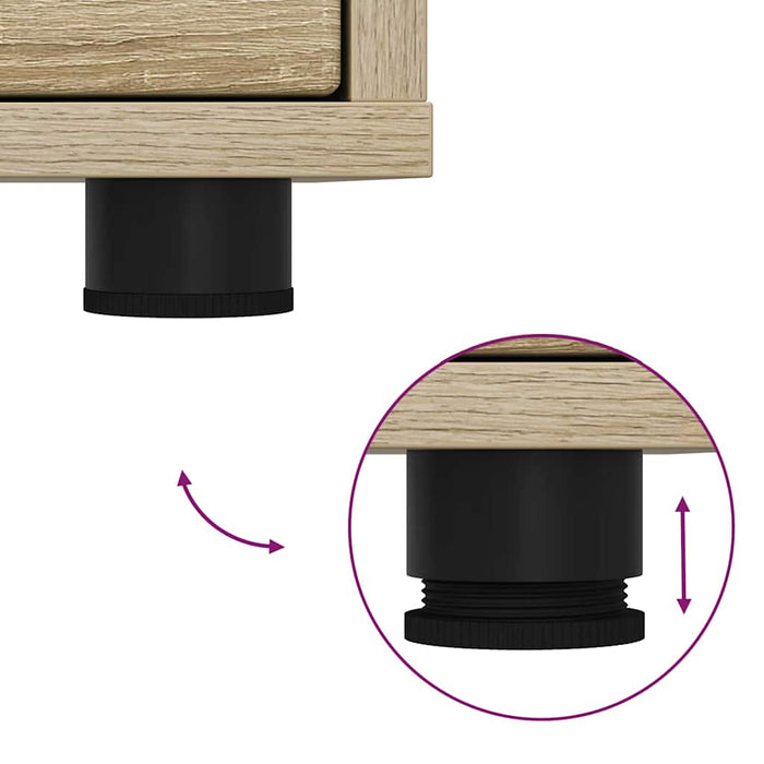 Mese de noptieră 2 pcs Stejar Sonoma 30,5 x 30 x 43 cm - WALTI WALTI
