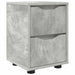 Noptieră Gri din beton 30,5 x 30 x 43 cm Lemn compozit - WALTI WALTI