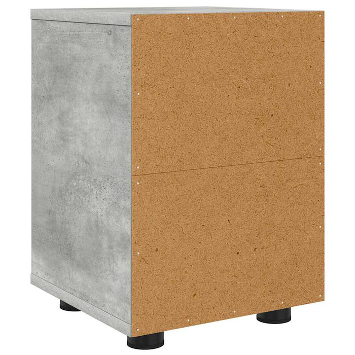 Noptieră Gri din beton 30,5 x 30 x 43 cm Lemn compozit - WALTI WALTI