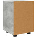 Noptieră Gri din beton 30,5 x 30 x 43 cm Lemn compozit - WALTI WALTI