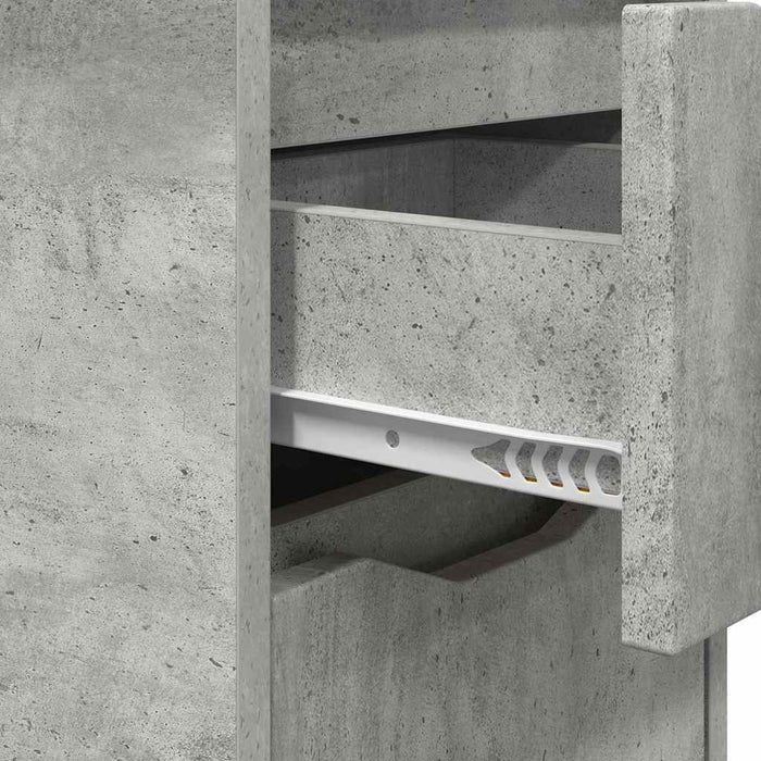 Mese de noptieră 2 pcs Gri din beton 30,5 x 30 x 43 cm - WALTI WALTI