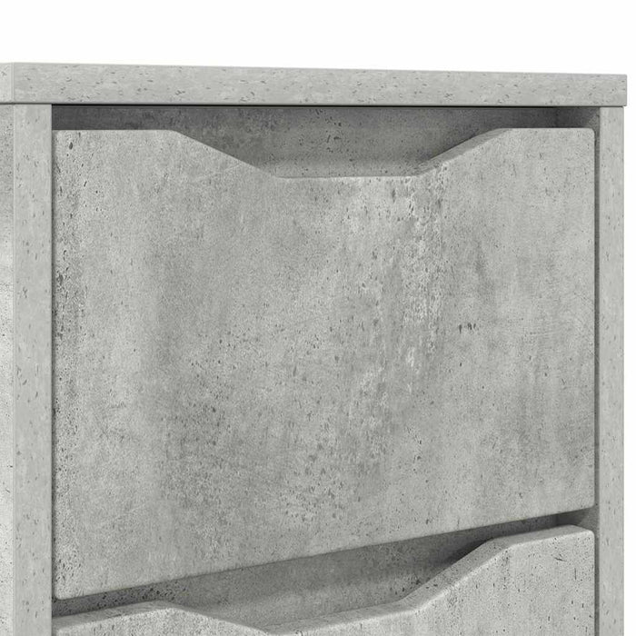 Mese de noptieră 2 pcs Gri din beton 30,5 x 30 x 43 cm - WALTI WALTI