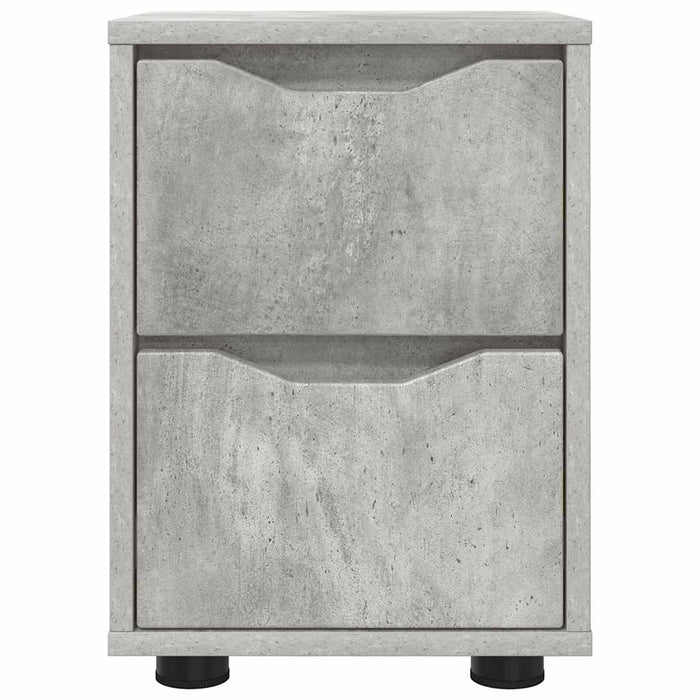 Mese de noptieră 2 pcs Gri din beton 30,5 x 30 x 43 cm - WALTI WALTI
