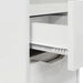 Mese de noptieră cu sertar 2 pcs Alb lucios 30,5 x 30 x 43 cm - WALTI WALTI