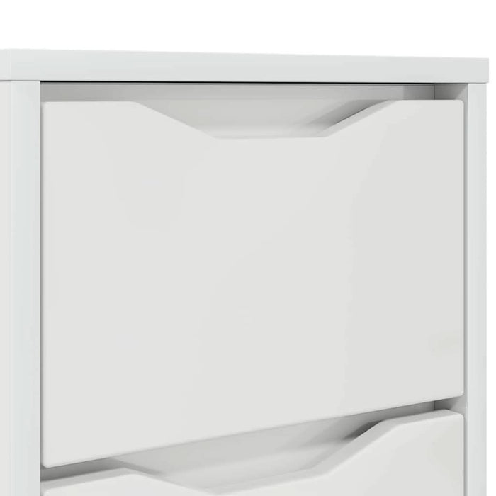 Mese de noptieră cu sertar 2 pcs Alb lucios 30,5 x 30 x 43 cm - WALTI WALTI
