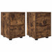 Mese de noptieră 2 pcs Stejar fumuriu 30,5 x 30 x 43 cm - WALTI WALTI