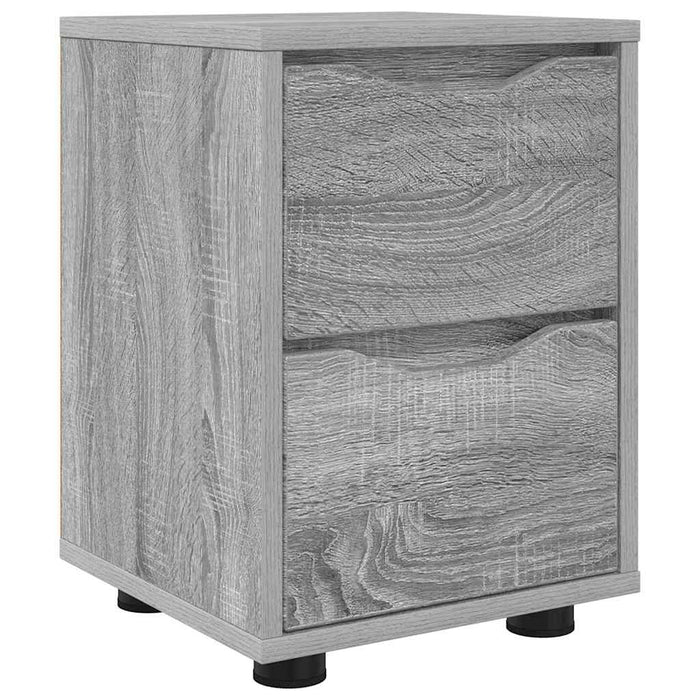 Noptieră cu sertar Gri Sonoma 30,5 x 30 x 43 cm Lemn compozit - WALTI WALTI