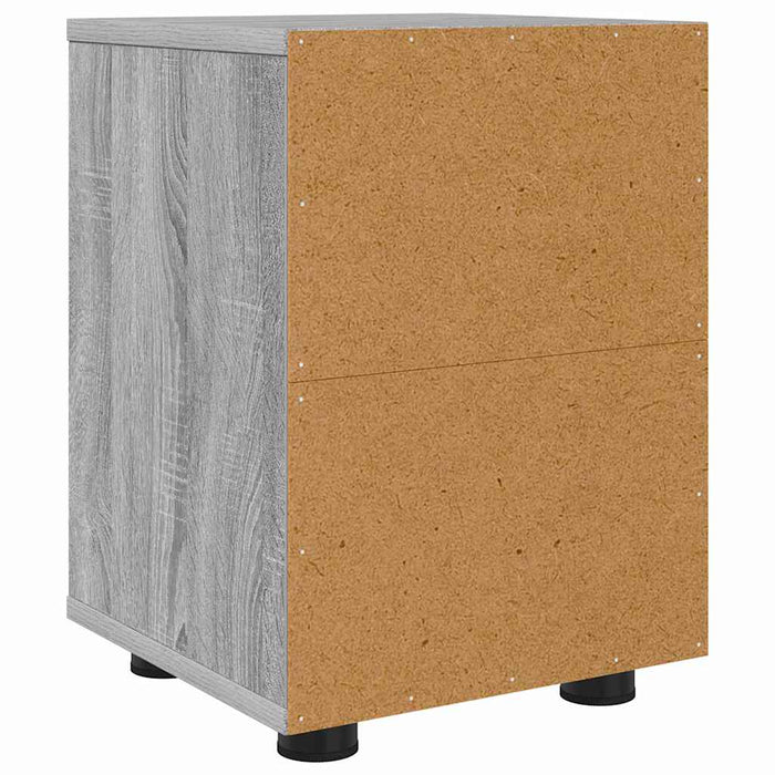 Mese de noptieră cu sertar 2 pcs Gri Sonoma 30,5 x 30 x 43 cm - WALTI WALTI