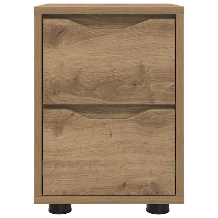 Mese de noptieră 2 pcs Stejar Artizanal 30,5 x 30 x 43 cm - WALTI WALTI