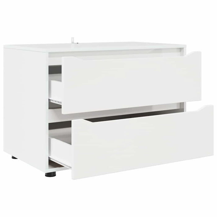 Dulap de depozitare Alb 80 x 48 x 57 cm Lemn compozit - WALTI WALTI