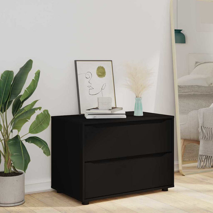 Dulap de depozitare Negru 80 x 48 x 57 cm Lemn compozit - WALTI WALTI