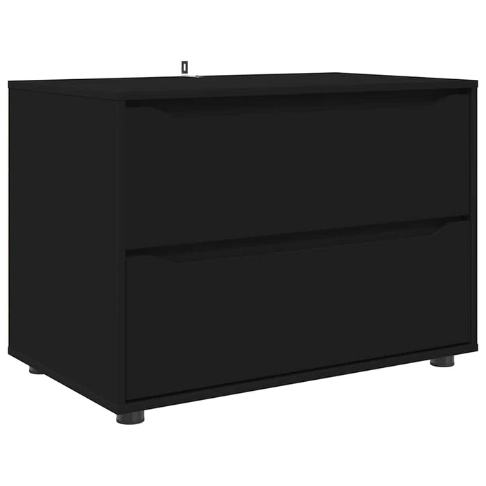 Dulap de depozitare Negru 80 x 48 x 57 cm Lemn compozit - WALTI WALTI