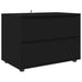 Dulap de depozitare Negru 80 x 48 x 57 cm Lemn compozit - WALTI WALTI