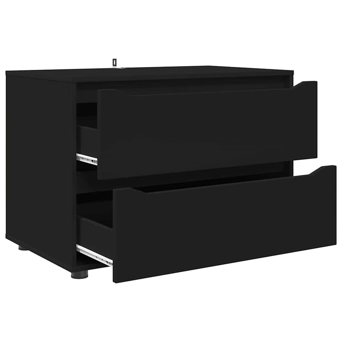 Dulap de depozitare Negru 80 x 48 x 57 cm Lemn compozit - WALTI WALTI