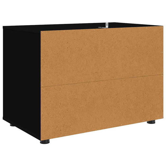 Dulap de depozitare Negru 80 x 48 x 57 cm Lemn compozit - WALTI WALTI