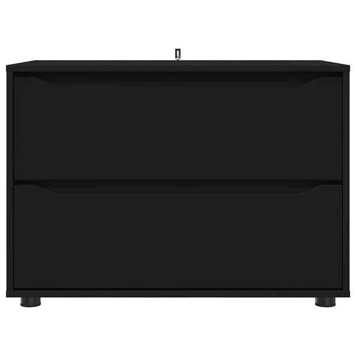 Dulap de depozitare Negru 80 x 48 x 57 cm Lemn compozit - WALTI WALTI