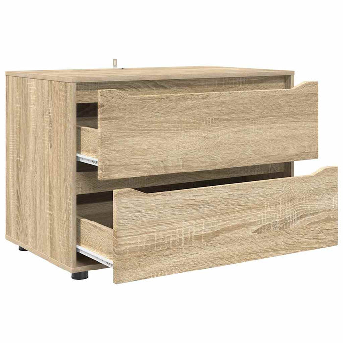 Dulap de depozitare Stejar Sonoma 80 x 48 x 57 cm Lemn compozit - WALTI WALTI