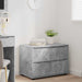 Dulap de depozitare Gri din beton 80 x 48 x 57 cm Lemn compozit - WALTI WALTI