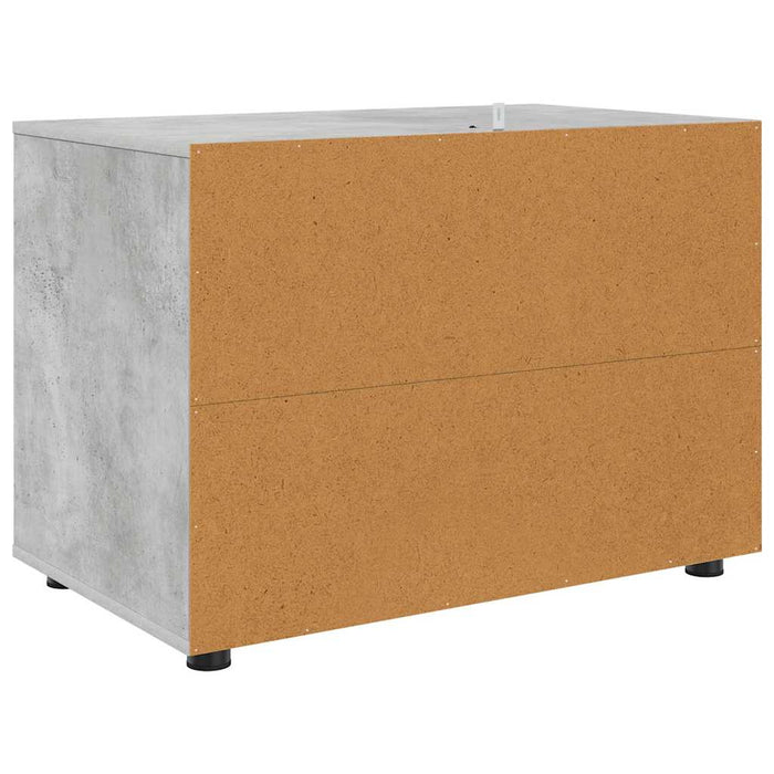 Dulap de depozitare Gri din beton 80 x 48 x 57 cm Lemn compozit - WALTI WALTI