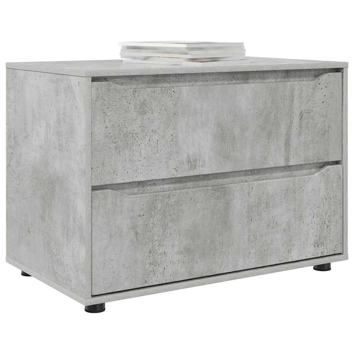 Dulap de depozitare Gri din beton 80 x 48 x 57 cm Lemn compozit - WALTI WALTI