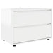 Dulap de depozitare Alb lucios 80 x 48 x 57 cm Lemn compozit - WALTI WALTI