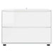 Dulap de depozitare Alb lucios 80 x 48 x 57 cm Lemn compozit - WALTI WALTI