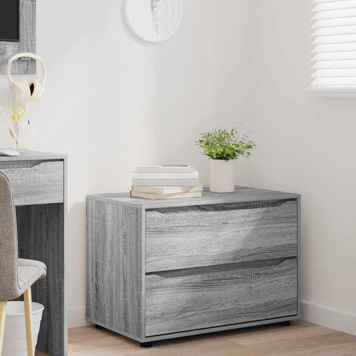 Dulap de depozitare Gri Sonoma 80 x 48 x 57 cm Lemn compozit - WALTI WALTI