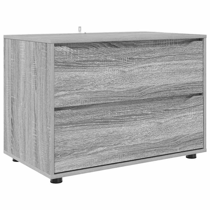 Dulap de depozitare Gri Sonoma 80 x 48 x 57 cm Lemn compozit - WALTI WALTI
