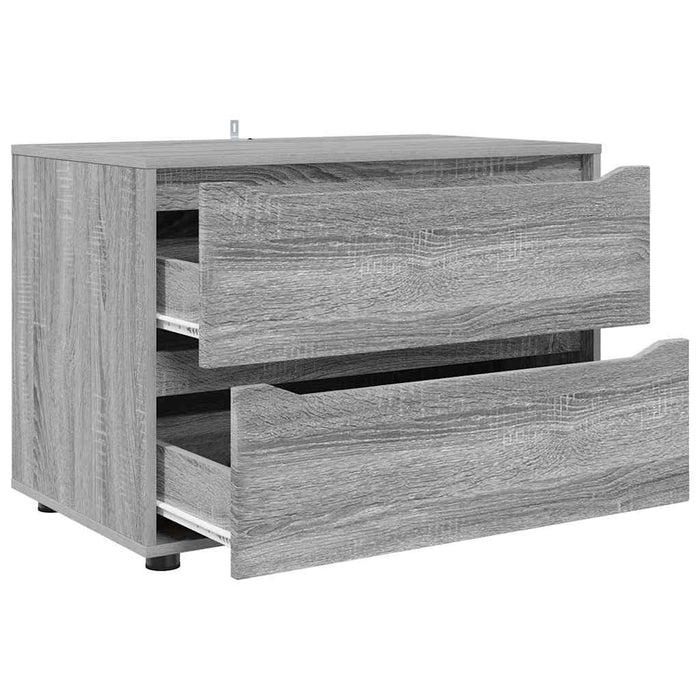 Dulap de depozitare Gri Sonoma 80 x 48 x 57 cm Lemn compozit - WALTI WALTI